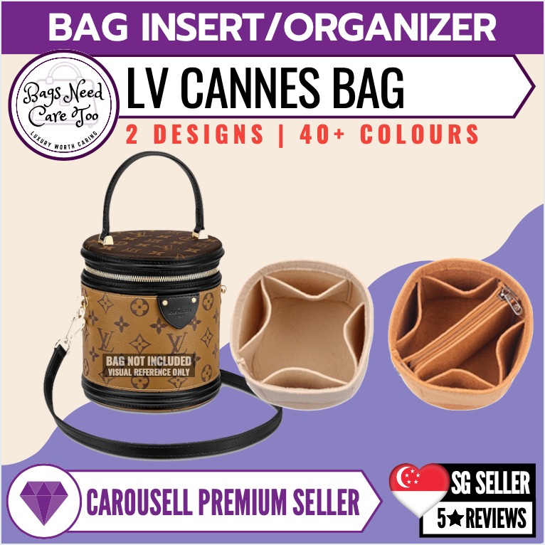 LV Cannes Bag Organiser Inner Bag Insert Organizer prevent stain, Women's  Fashion, Bags & Wallets, Tote Bags on Carousell