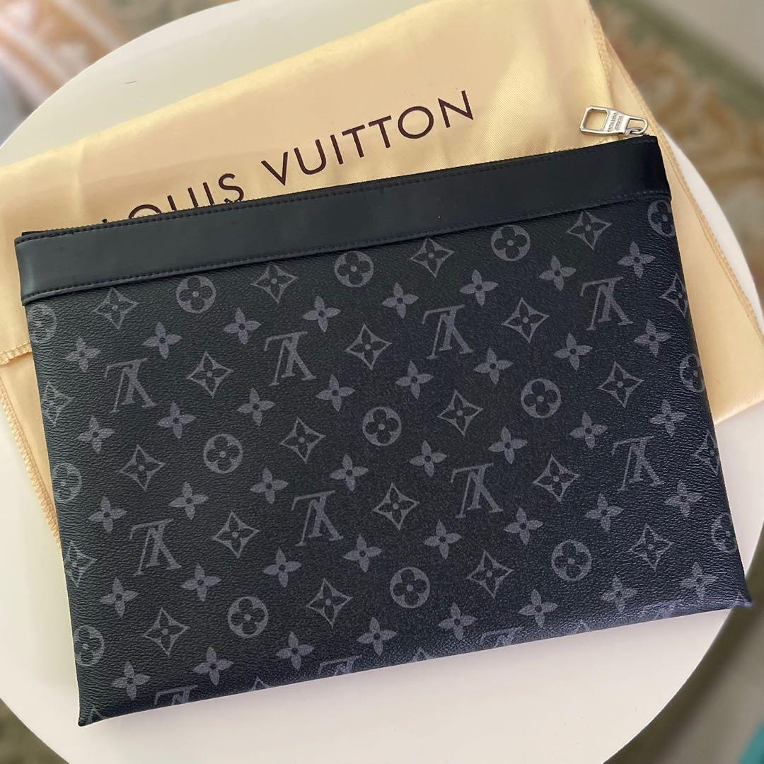 Louis vuitton s lock a4 pouch/clutch, Luxury, Bags & Wallets on Carousell