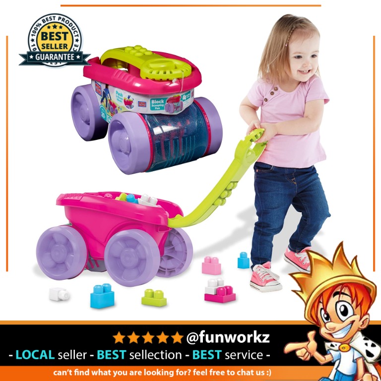 Mega Bloks Block Scooping Wagon Building Set Pink Hobbies Toys Toys Games on Carousell