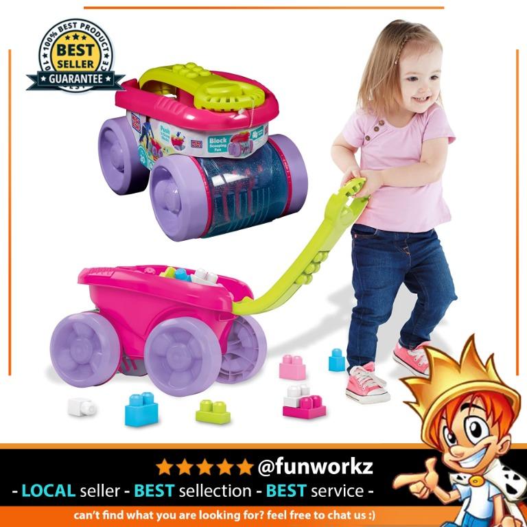 Mega Bloks Block Scooping Wagon Building Set Pink