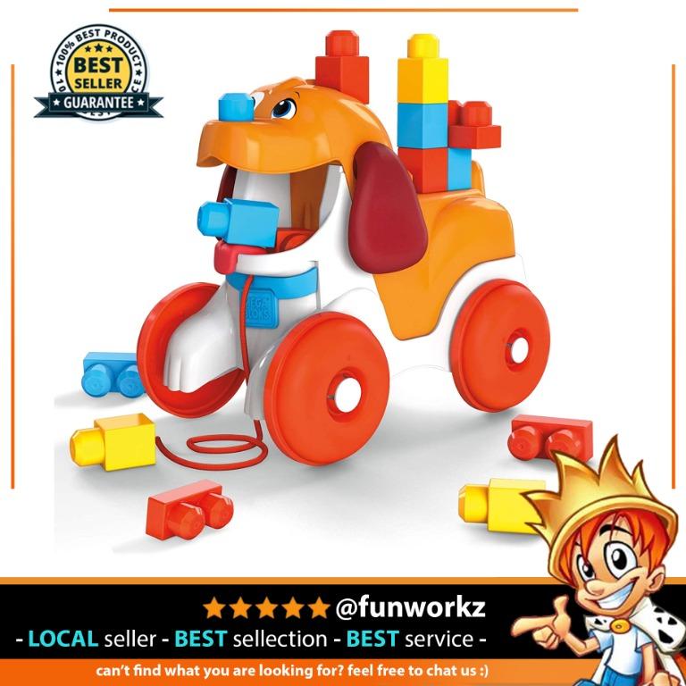 Mega Bloks Pull Along Puppy Preschool Building Set with Block Pooping Hobbies Toys Toys Games on Carousell