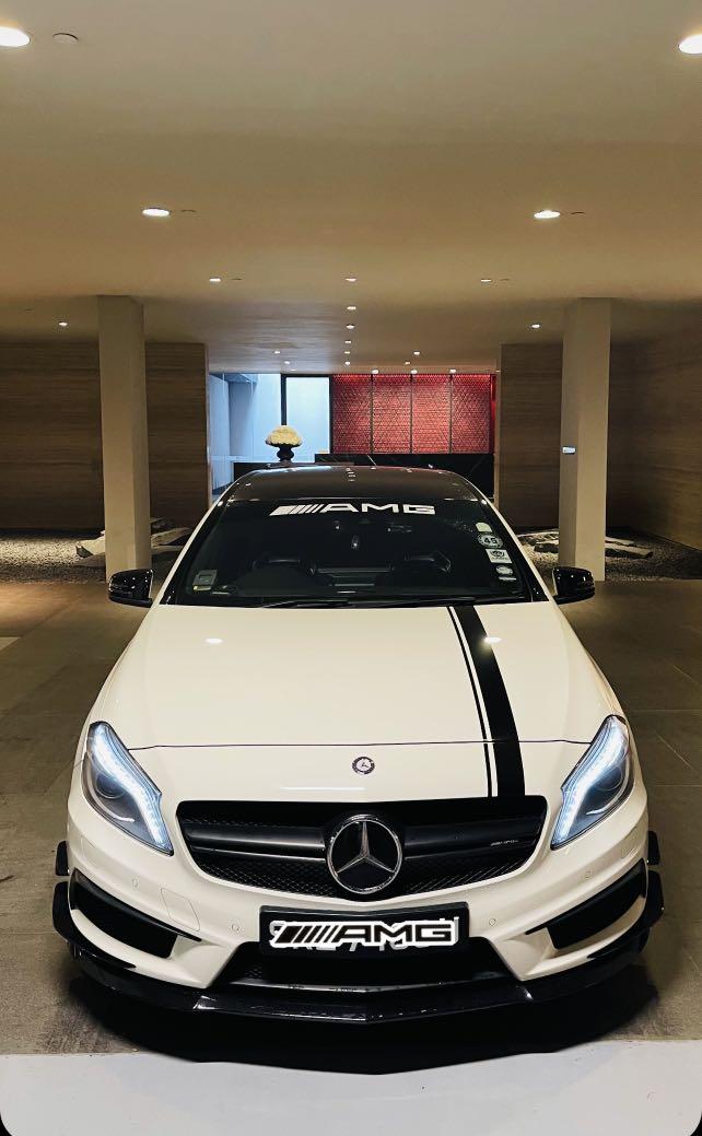 Mercedes-Benz AMG A-Class A45 AMG 4MATIC (A) (Category: Used Cars) located in Singapore. Submitted by nicholas.tan89 (Listing ID 1127784932, Image 1). Description: HIGHLY SOUGHT AFTER FASTEST, QUICKEST & STRONGEST 2L PRODUCTION CAR (FULLY HANDBUILT FORGED ENGINE, ONE MAN ONE ENGINE) /// AMG 🏁 PRESENTING TO YOU THE ULTIMATE MERCEDES AWD PEFORMANCE HOT HATCH <A45 AMG W176> ITS FAST ITS PRACTICAL & ITS POWERFUL DAILY CAR ✅ All wear & tear done up ✅