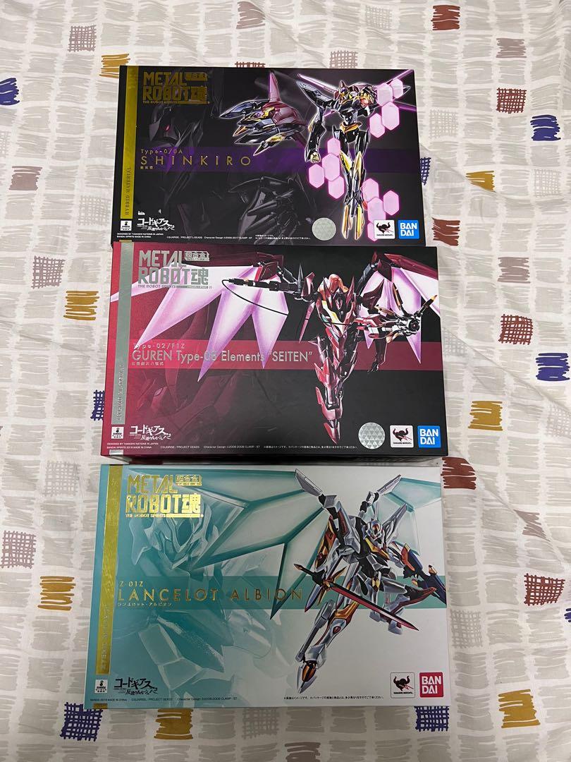 Metal Robot魂code Geass 紅蓮聖天八極式蘭斯洛特guren Lancelot Shinkiro 興趣及遊戲 玩具 遊戲類 Carousell