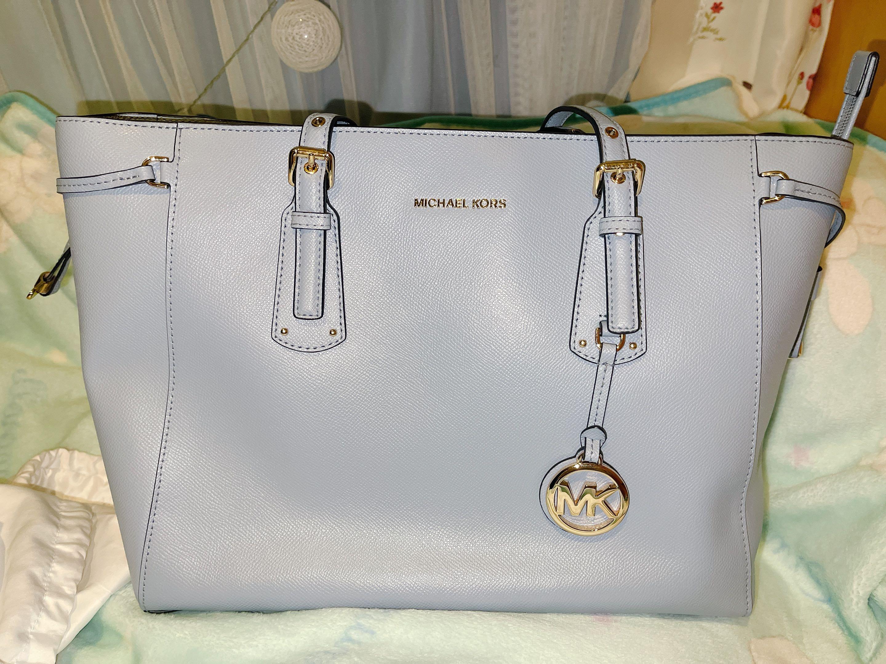 Michael Kors Voyager Medium Crossgrain Leather Tote Bag Carousell