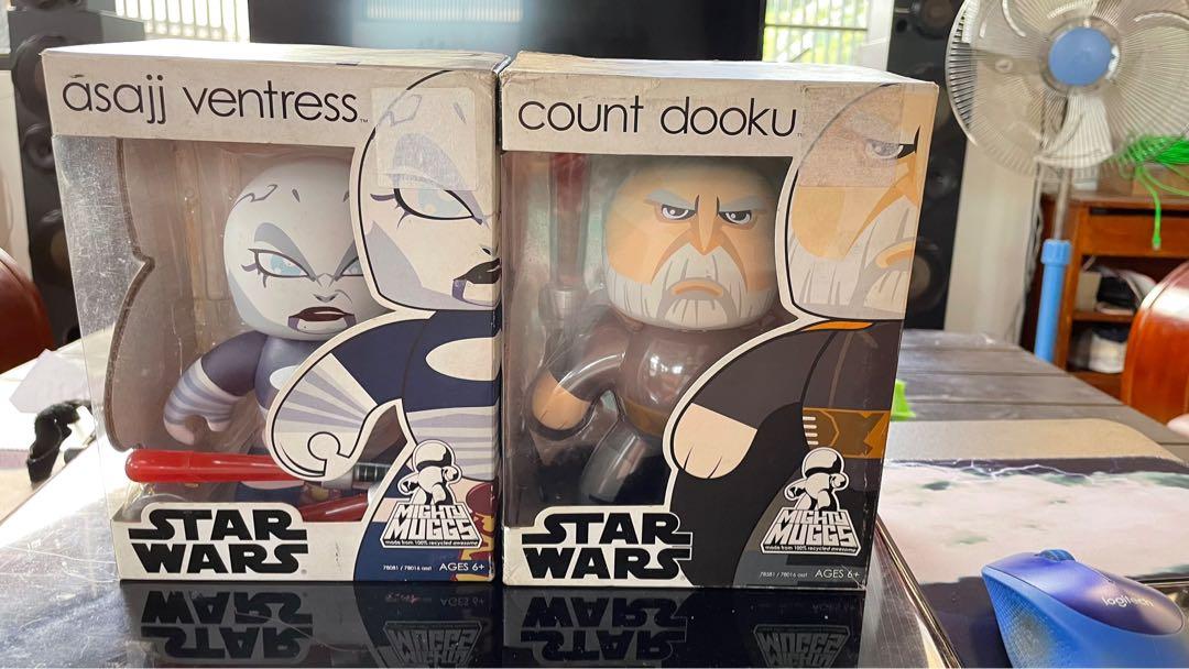 Open for swap Mighty mugs collection star wars (Category: Figurines & Statues) located in Cainta. Submitted by cuteprelovedbyeds (Listing ID 1127732571, Image 1). Description: Selling my Authentic mighty mugs 2 for 1100 1 for 600 each Mighty Muggs - Asajj ventress 1 pc darth revan 1 pc Count Dooku —SOLD Never taken out of the box MIB. Rubber-straps may have disintegrated but does not affect the figure. Shipping shoulder by the buyer Thru lalamove