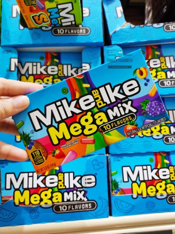Mike and Ike Mega Mix 10 Flavors Chewy Assorted/Sour Fruit ...