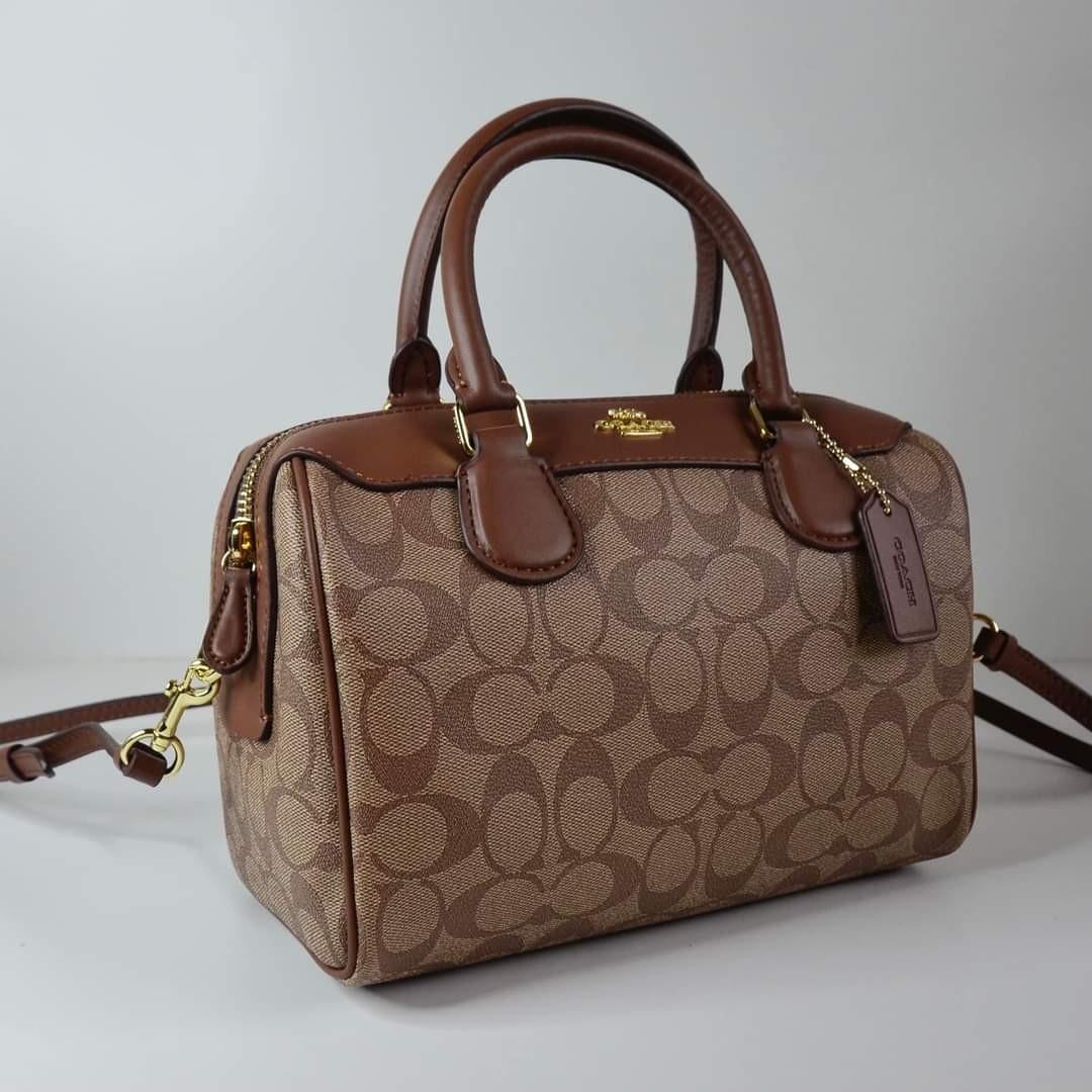 Coach Mini Bennett Satchel In Signature Canvas F32203