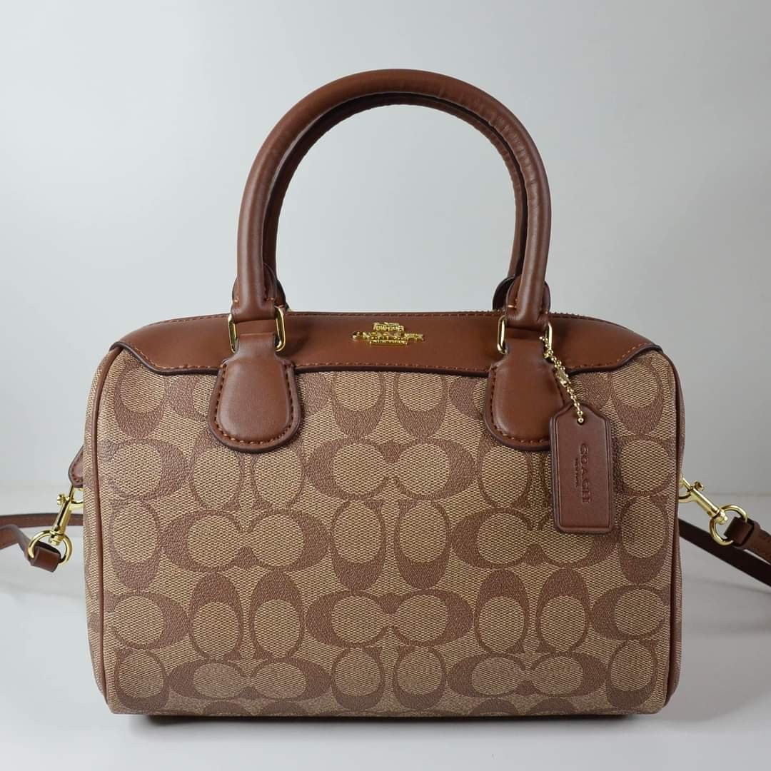 Mini bennett satchel in signature canvas store