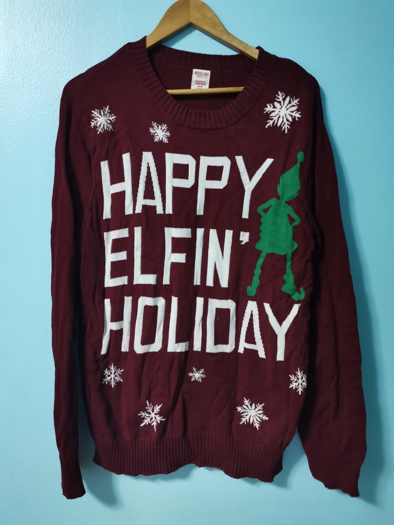 Happy elfin christmas sweater clearance
