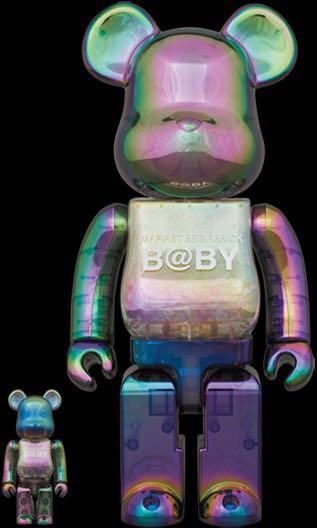 MY FIRST BEARBRICK BABY CLEAR BLACK CHROME Ver. 100％ u0026 400%