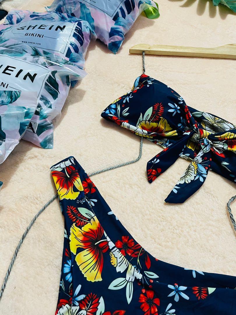 Navy Blue Floral Bandeau Bikini (Category: Bikinis & Swimsuits) located in Makati City. Submitted by cathgarc (Listing ID 1127764345, Image 2). Description: Navy blue tube padded top. Tie front Size: Large ✅ Brand New ✅ With individual pouch ✅ With Hygienic Sticker ✅ With Brand / Size tags HOW TO ORDER: ⭐ Check item price. Send an offer. ⭐ Send Name, Address, Contact Number and screenshot of item via chat 💵 Mode of payment via GCash / Bank trans