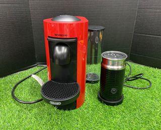 Nespresso DeLonghi Vertuo Plus, Red with Aeroccino 3 - 110 Volts