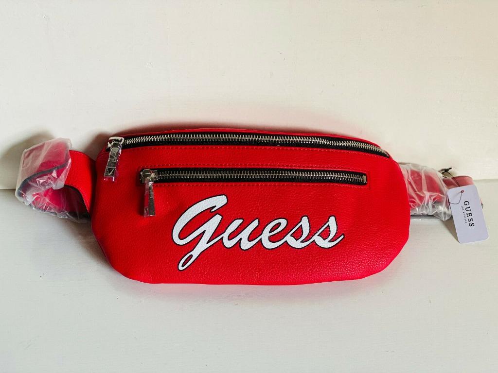 Guess fanny pack red sale