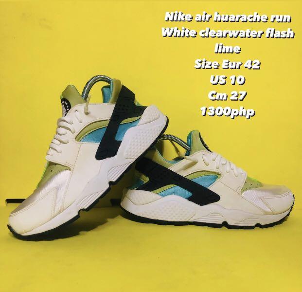 Air huarache white 2025 clearwater flash lime