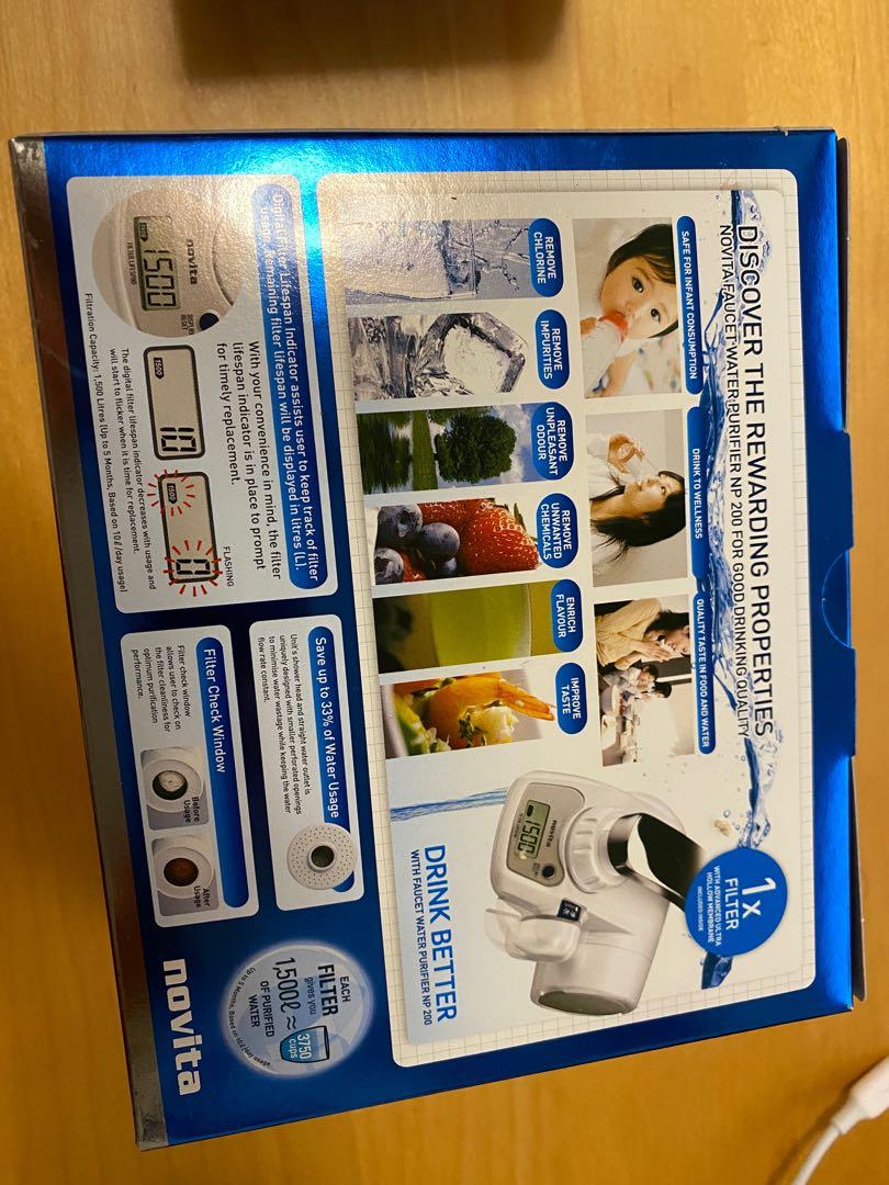 Novita Faucet Tap Water Purifier NP200 Bundle, TV & Home Appliances