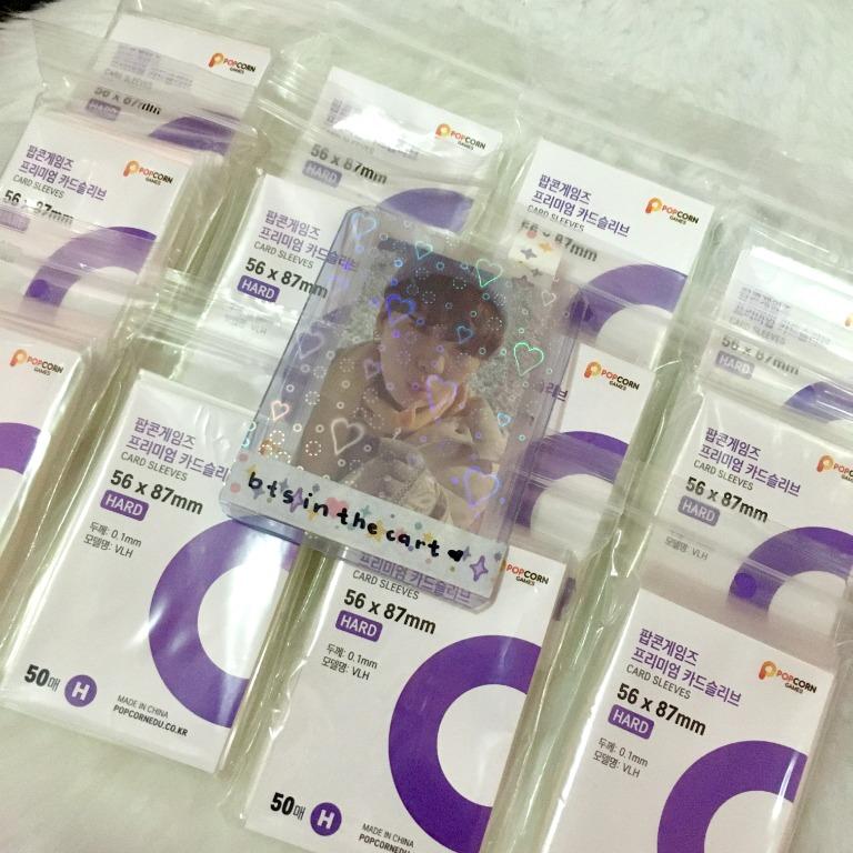 ON HAND POPCORN SLEEVES HARD 56x87 mm Inner sleeve for KPOP