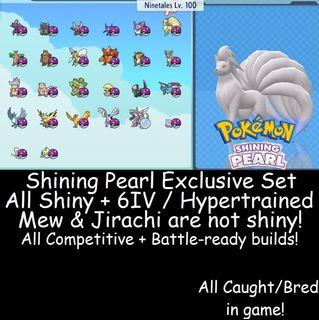 Pokemon Shining Pearl 6IV Shiny Exclusive Pokemon Set