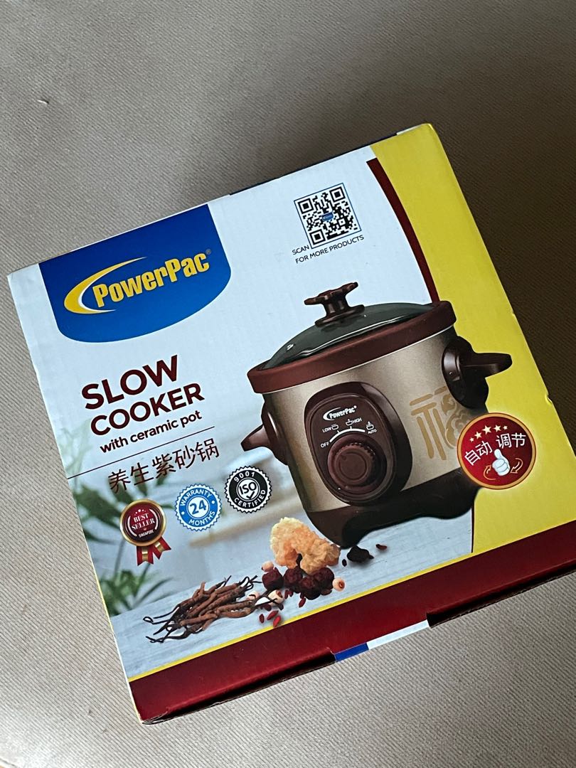 PowerPac 1.5L slow cooker, TV & Home Appliances, Kitchen Appliances