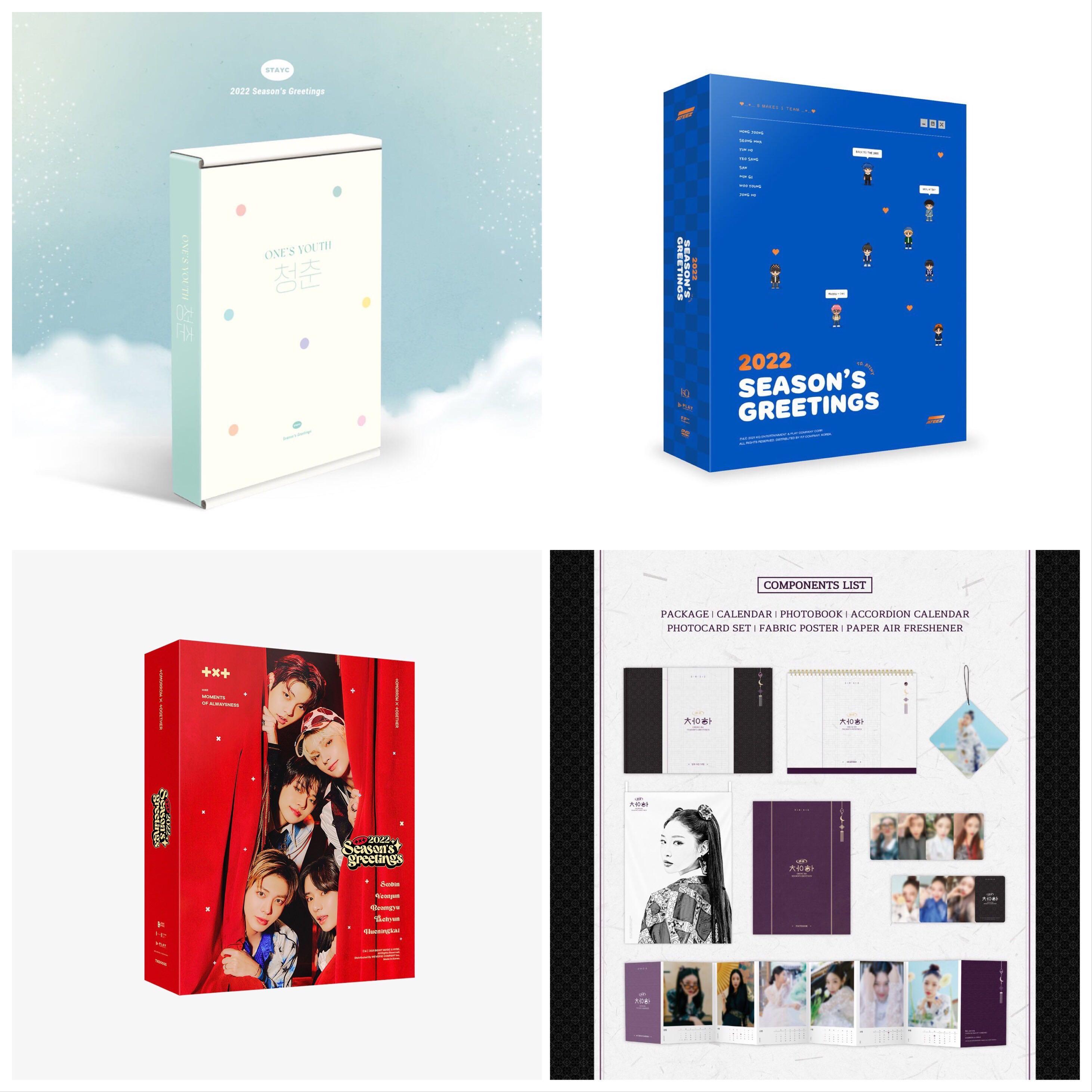 PRE ORDER KPOP ARTISTS 2022 OFFICIAL SEASON’S GREETINGS [SM ARTISTS/BTS