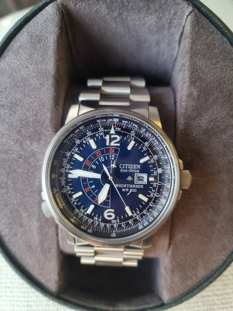 Rare Citizen Nighthawk Blue BJ7000 52L Men s Fashion Watches
