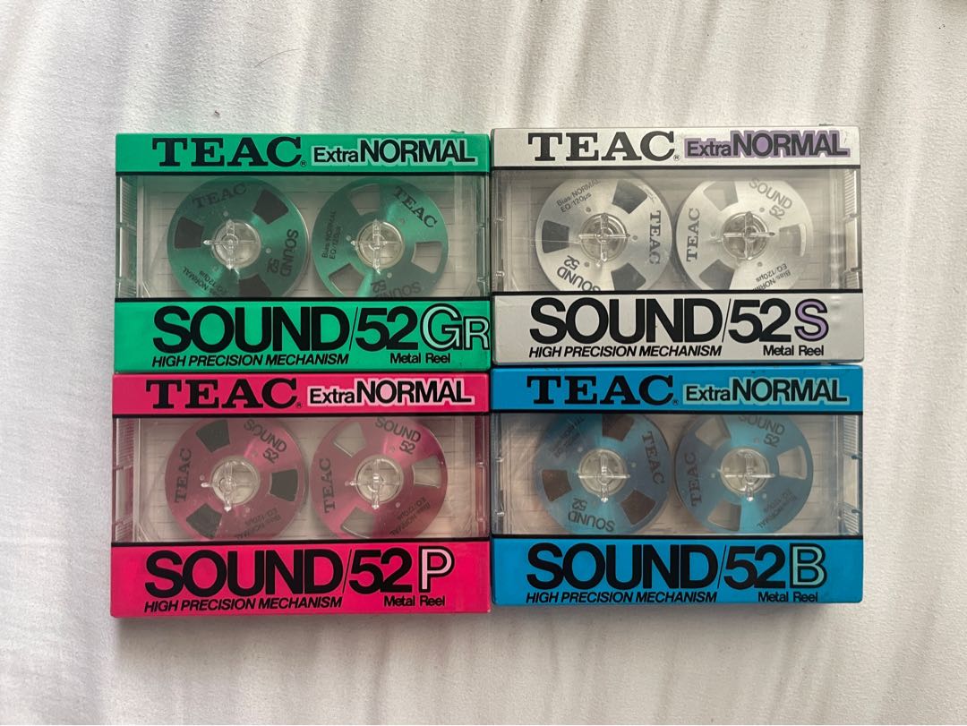 Rare Teac Sound 52 Reel Cassette Tapes, Hobbies & Toys, Memorabilia &  Collectibles, Vintage Collectibles on Carousell