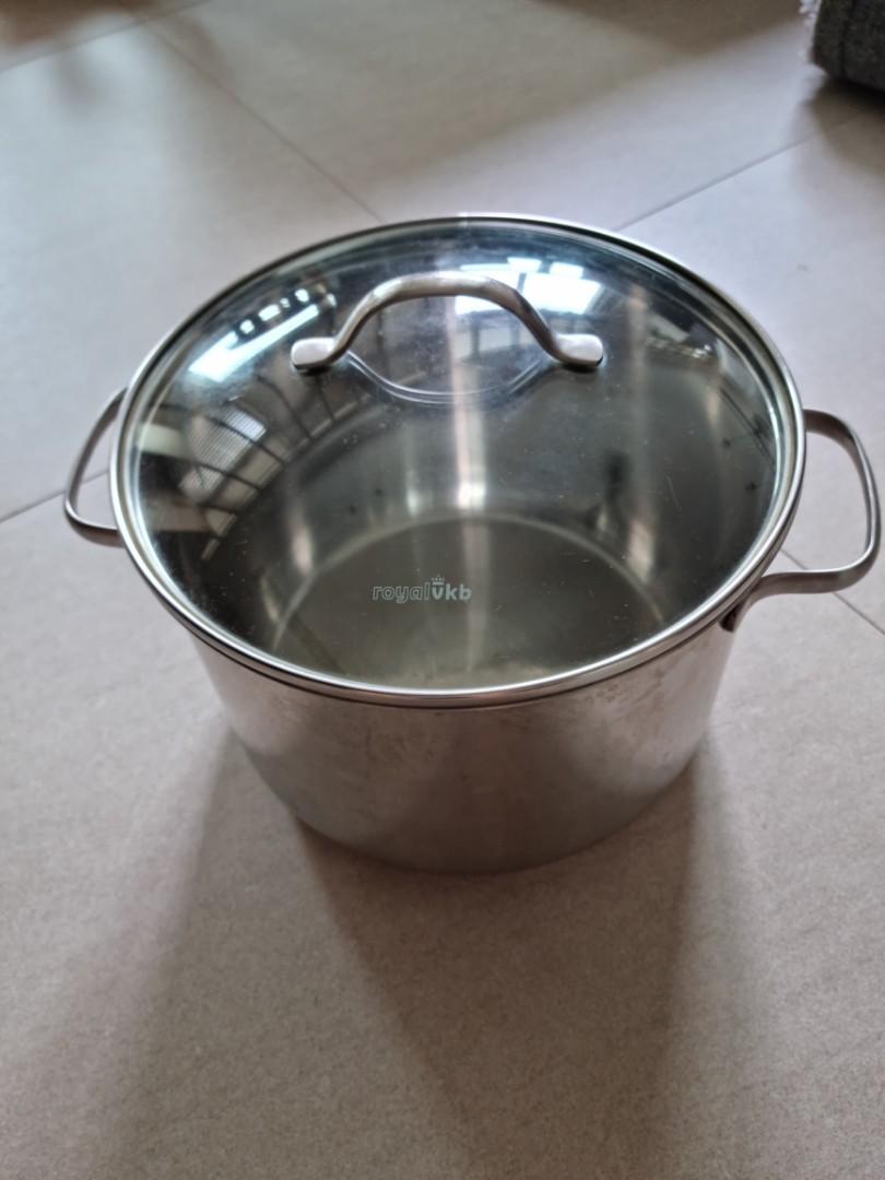 Royal vkb stainless Steel pot 6L, Furniture & Home Living, Kitchenware ...