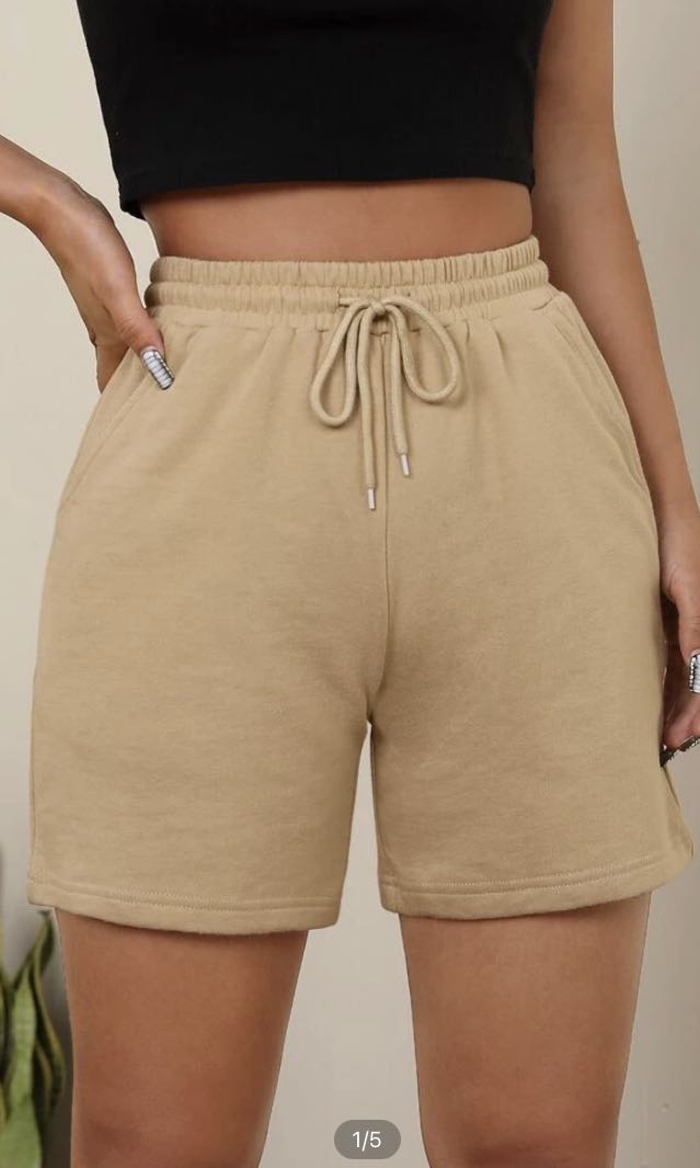 Shein Khaki track Shorts, Women's 