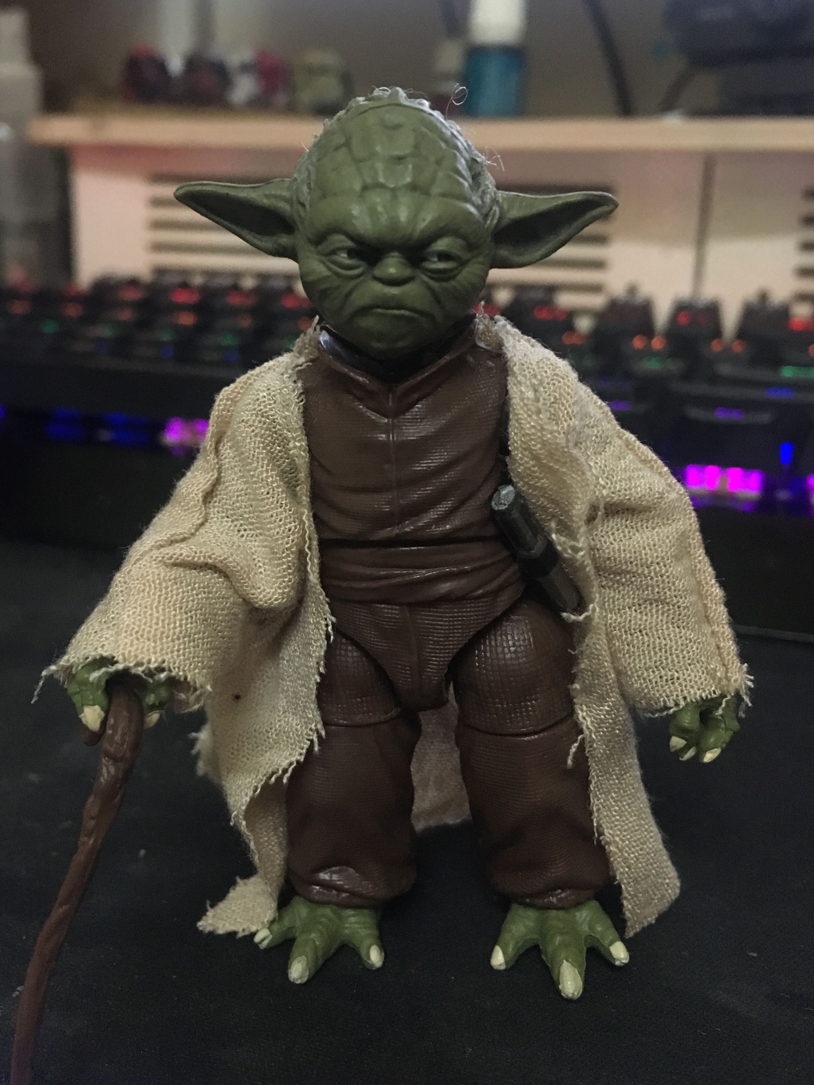 Star Wars The Black Series Yoda with Custom Head Sculp Hobbies