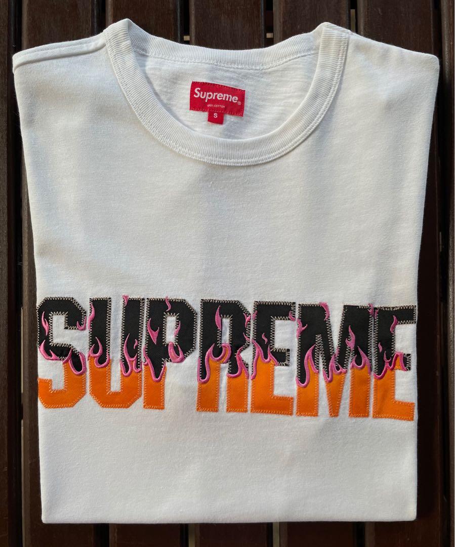 Supreme Flames S/S Top White