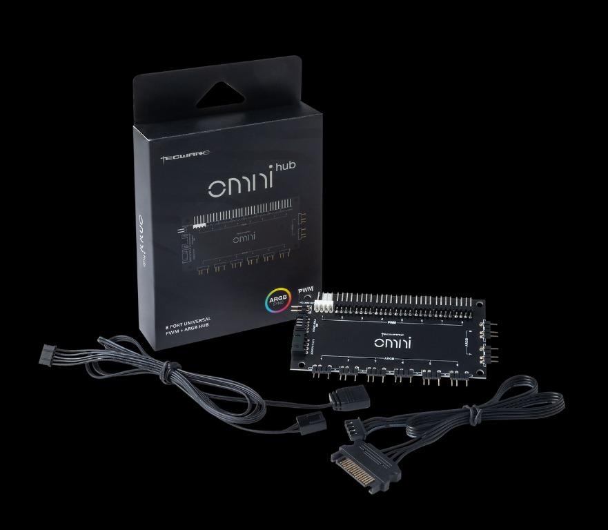 Tecware Omni Hub 8 Port 3 PIN 5V ARGB + PWM Hub SATA Powered