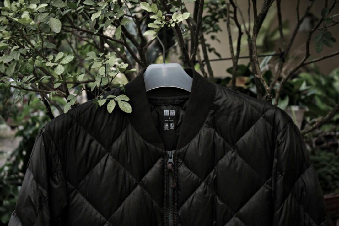 Uniqlo Goose Down Bomber Jacket bulu angsa Fesyen Pria Pakaian