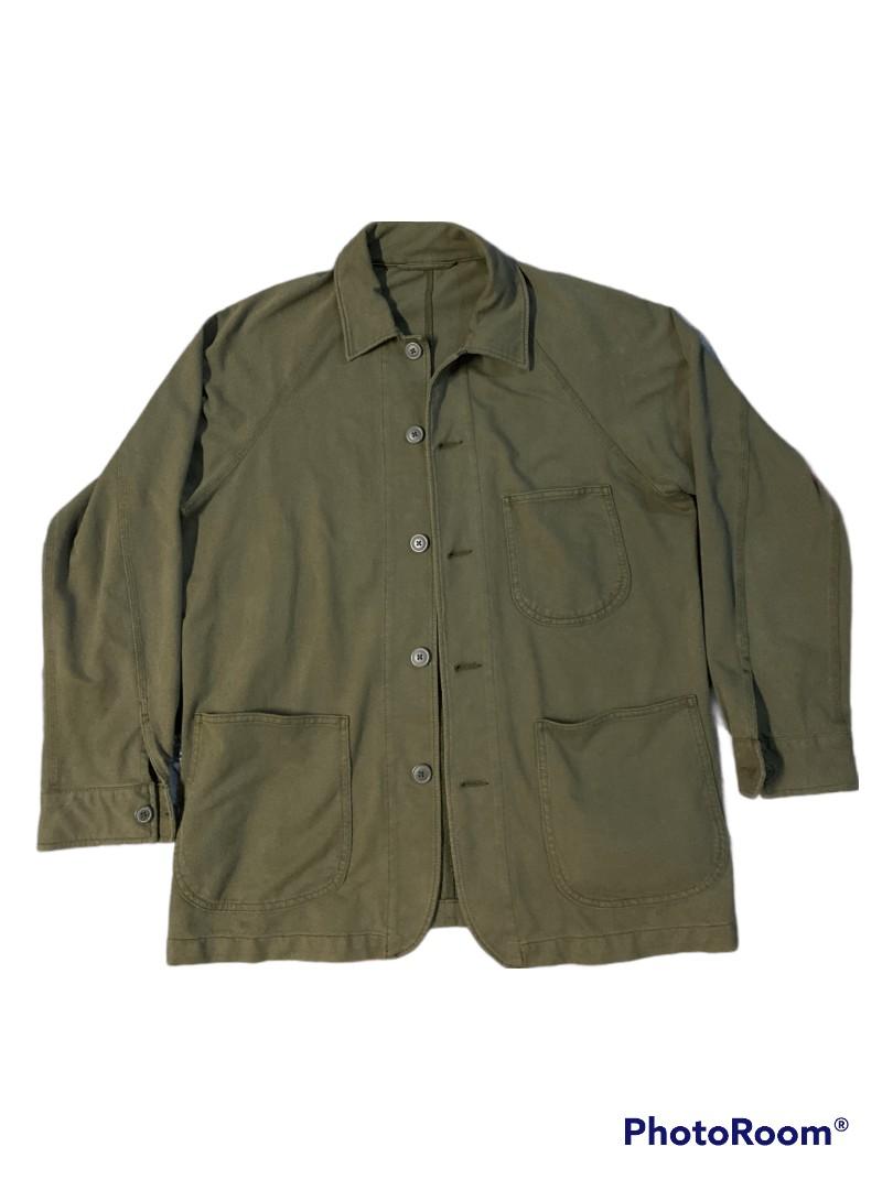 UNIQLO UTILITY JACKET ARMY GREEN Men s Fashion Coats Jackets