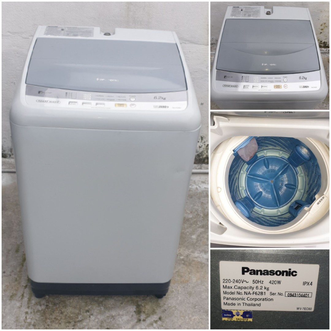 Used Panasonic washer 6.2kg washing machine mesin basuh fully automatic