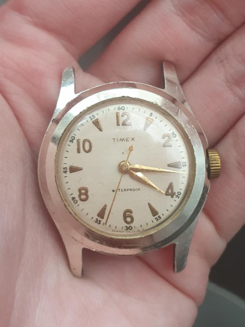 VINTAGE 1950's TIMEX WATERPROOF MECHANICAL WATCH, Luxury, Watches on  Carousell