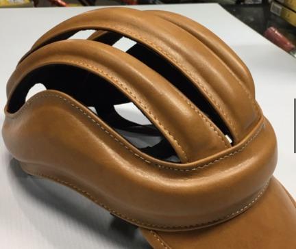 Vintage leather best sale bike helmet