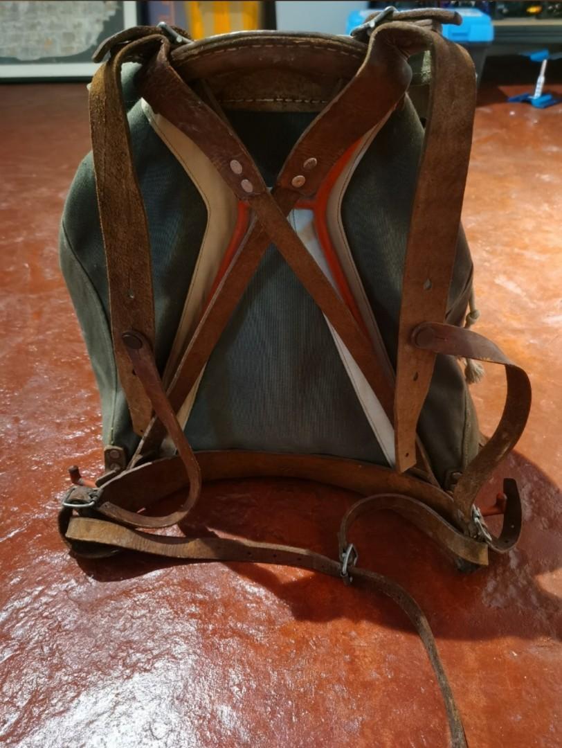 VINTAGE SWEDISH Army 1950 s Rucksack Backpack Mountain Pack
