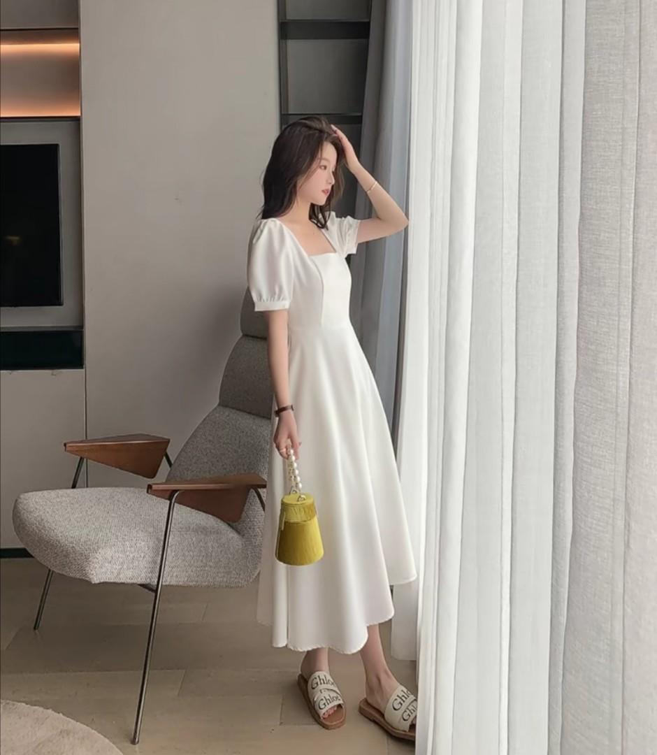 White dress for dinner outlet