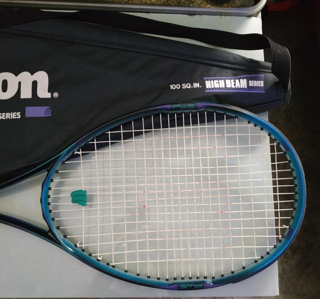 Wilson Pws Tennis Racket Wilson Sting PWS High Beam Tennis Racquet, 運動產品, 其他運動配件 - Carousell