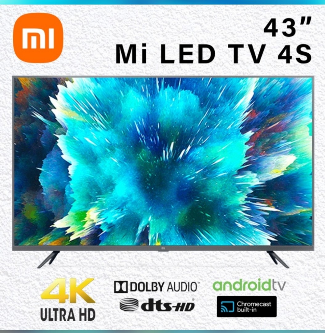 Xiaomi Mi Smart TV 43 Inch 4S Global Version 4K Display, TV & Home ...