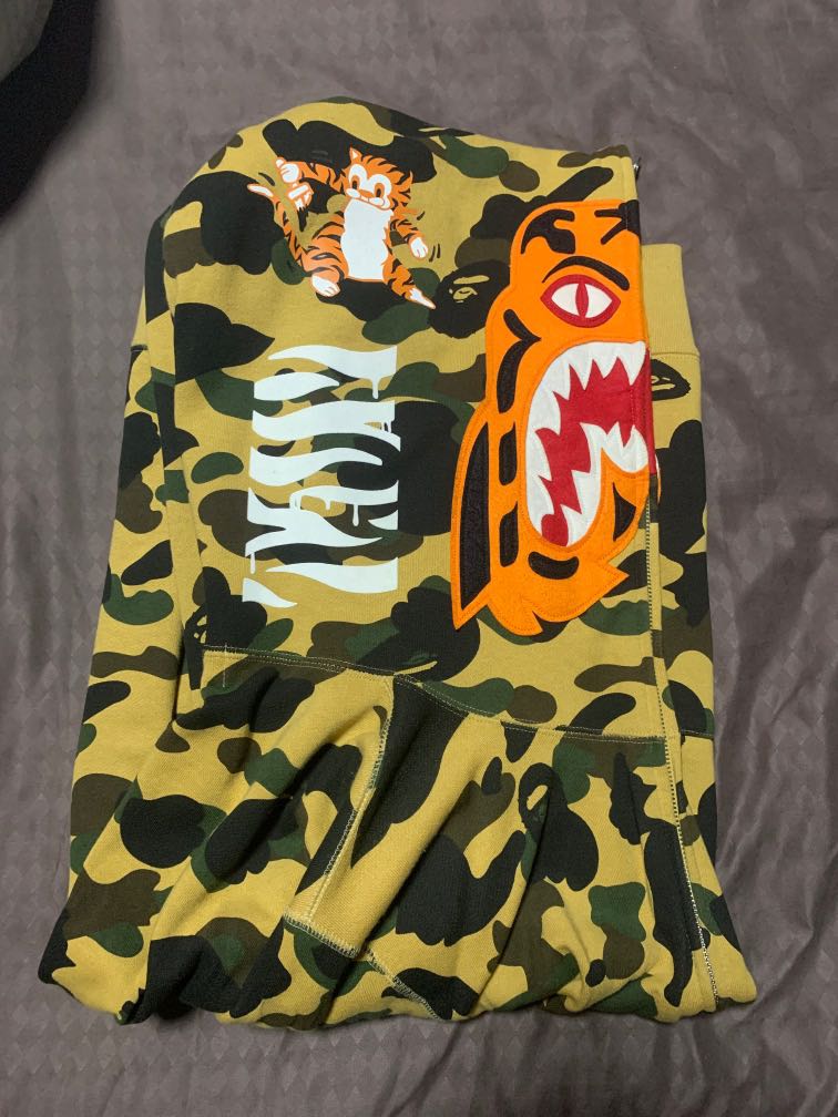 Bape yellow camo jacket clearance