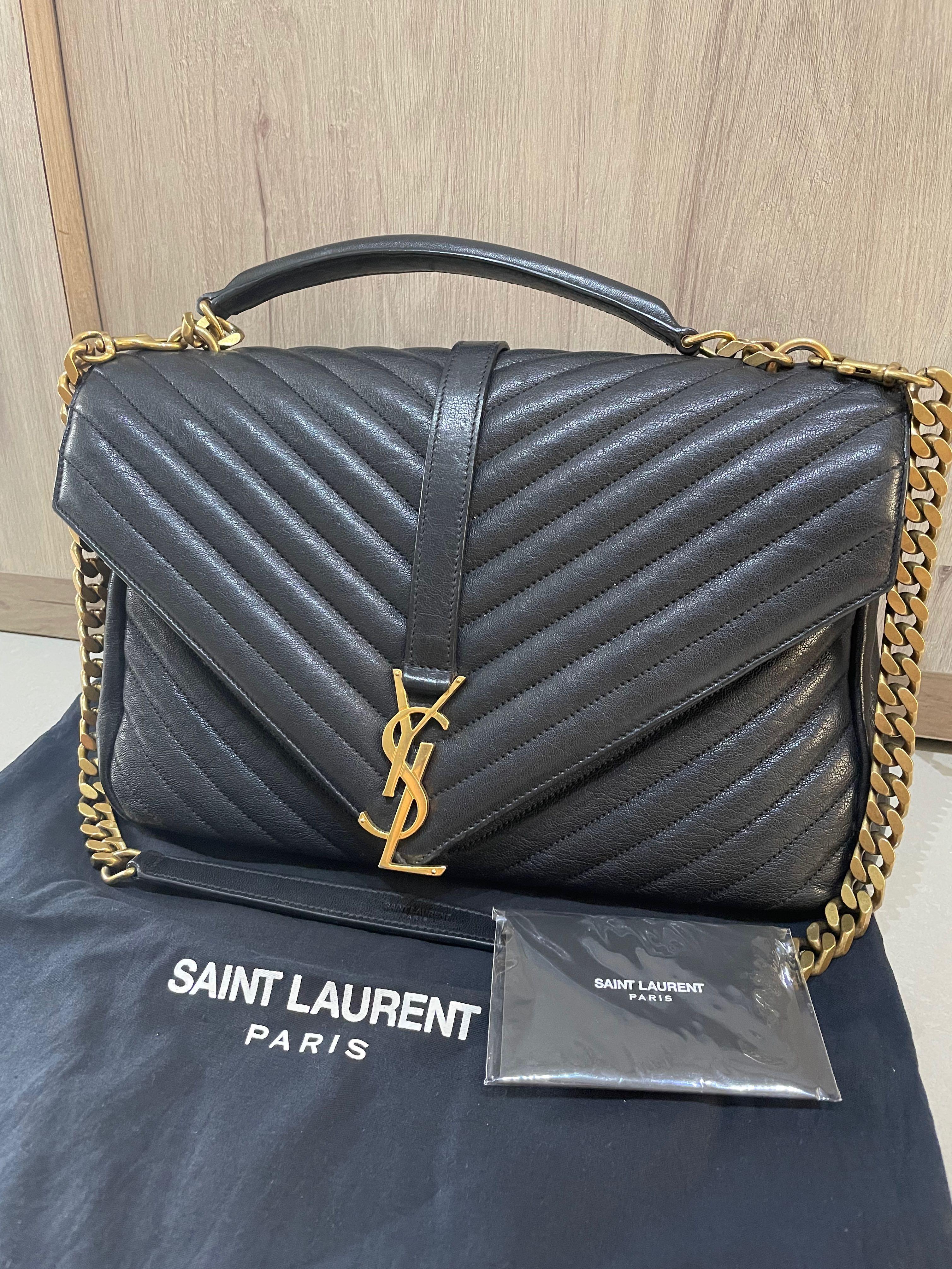 Ysl college large black hot sale