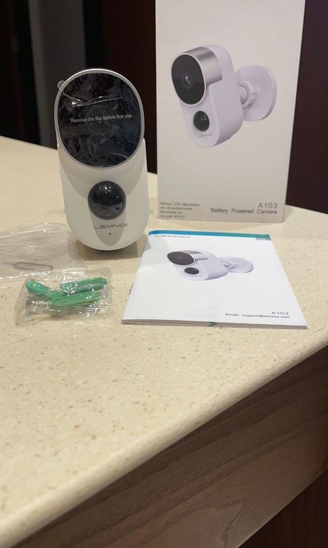 1330 Lemnoi Security Camera Outdoor 10000mAh Rechargeable