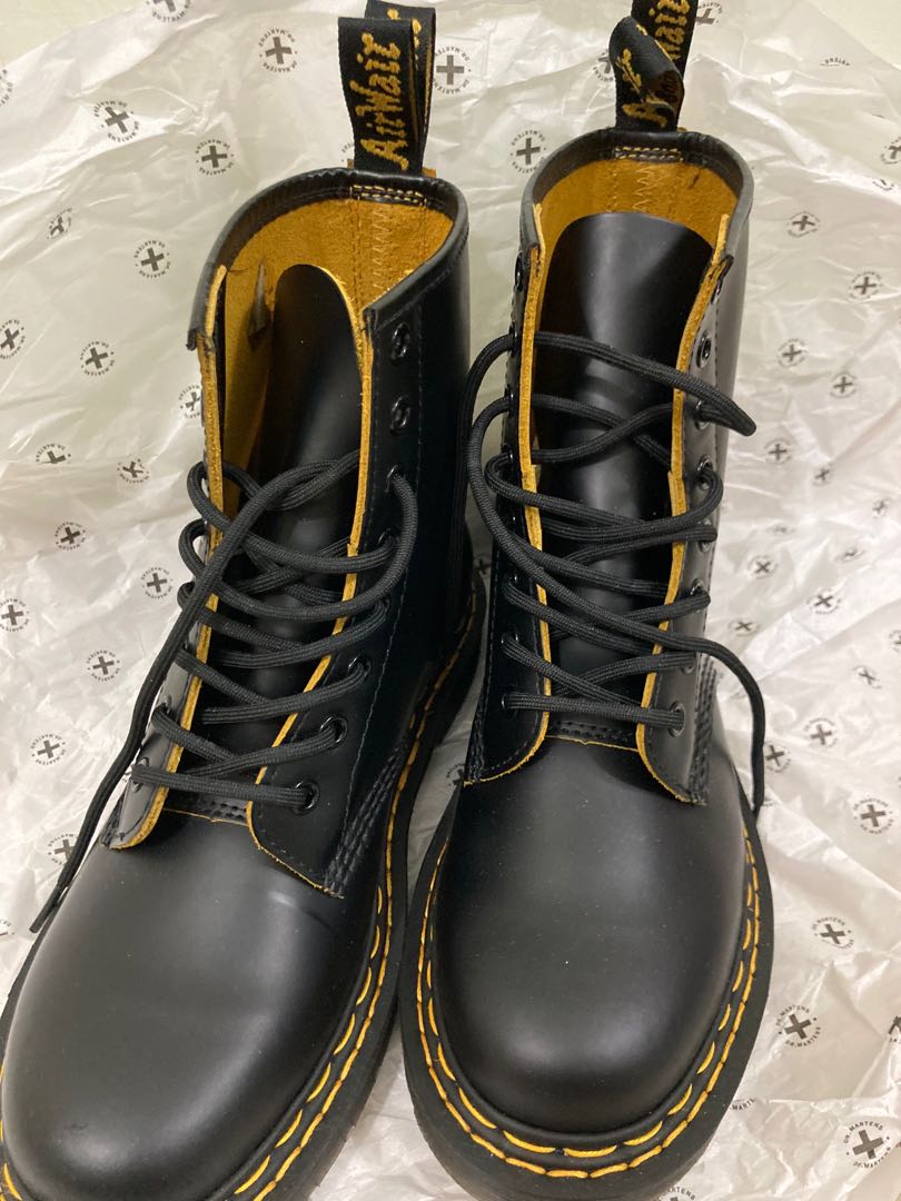 1460 double stitch leather ankle boots