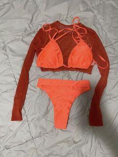 3 piece high waisted bikini
