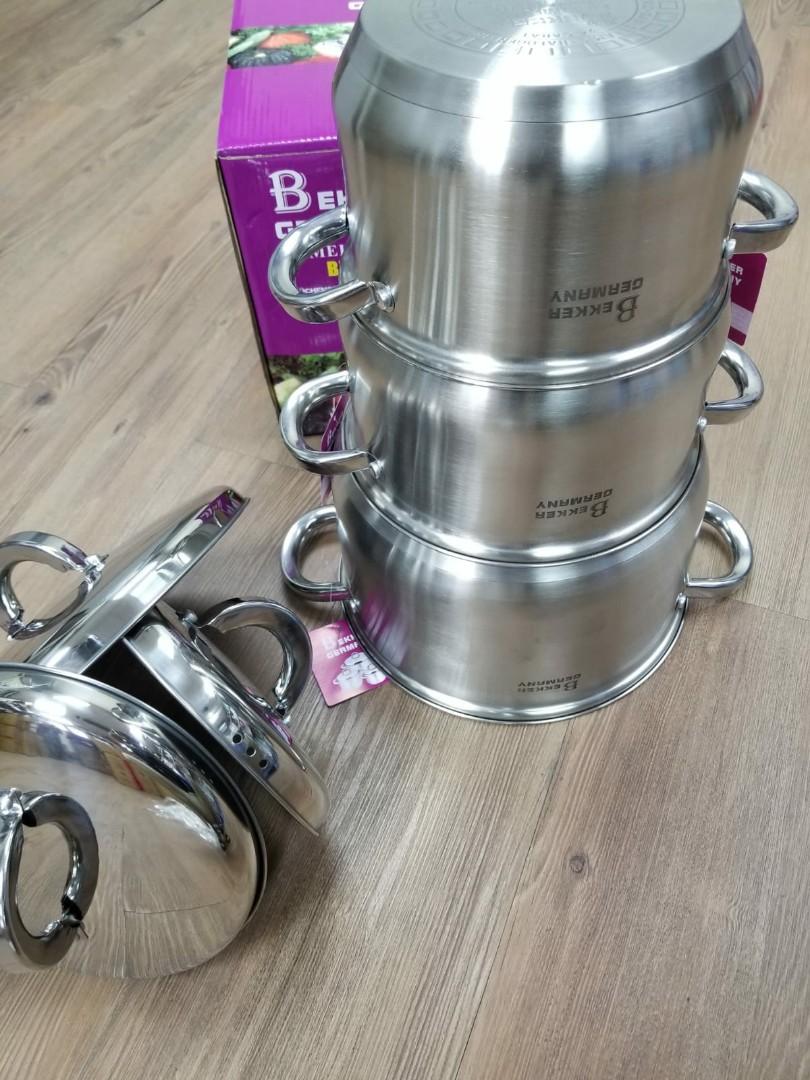 3in1 bekker Germany cookware, 家庭電器, 廚房電器, 鍋具 Carousell