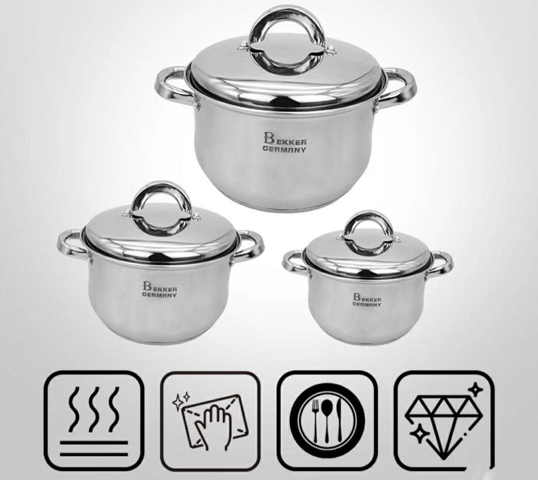 3in1 bekker Germany cookware, 家庭電器, 廚房電器, 鍋具 Carousell