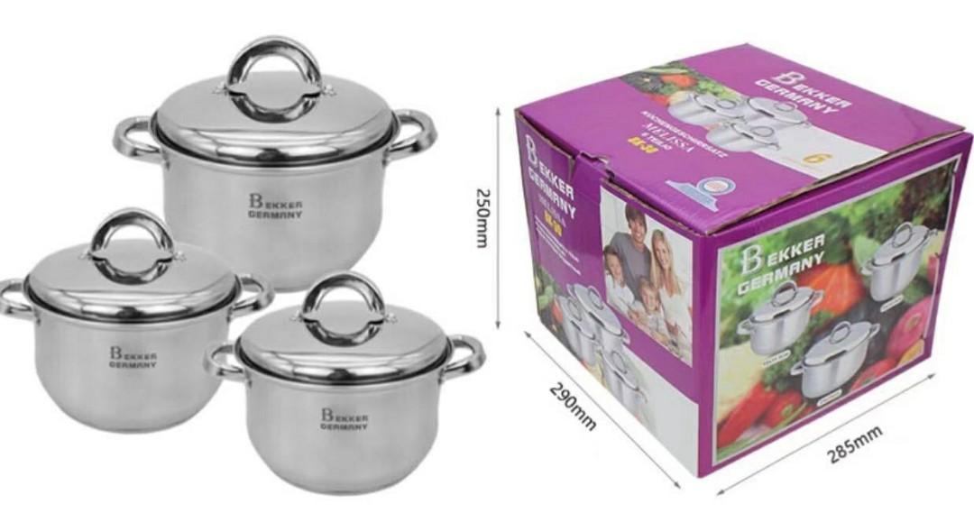 3in1 bekker Germany cookware, 家庭電器, 廚房電器, 鍋具 Carousell