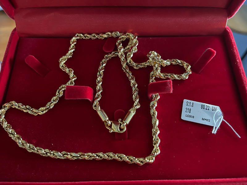 916 Gold Necklace Women s Fashion Jewelry Organisers