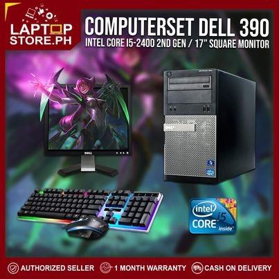 💻 Computer Set Package CPU DELL 390 SFF Intel Core i5 2400 3.4 ghz (2nd generation) (Category: Desktops) located in Quezon City. Submitted by laptopstore.ph (Listing ID 1128000253, Image 2). Description: ▪️ DELL 390 3.4 ghz 📌 Intel Core i5 2nd generation 📌 4gb ddr3 memory (2 X 2gb) 📌 160gb sata 📌 Intel HD Graphics 📌 LAN 📌 USB port 📌 VGA 📌 17 inches LCD Monitor Package: System Unit LCD Monitor Keyboard and Mouse Cables Freebies: Mousepad 