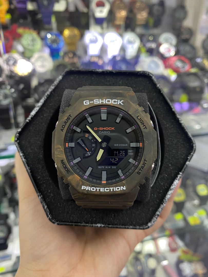 旺角門市G-SHOCK 2021 11月新款GA-2100FR-5A ga2100fr迷霧森林木啡色 